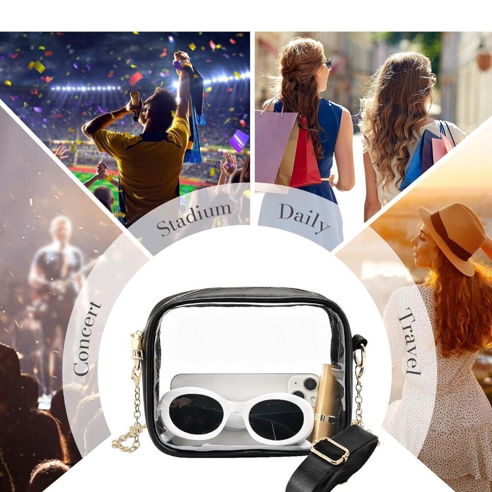 Versatile Clear Purse With Adjustable Straps - Id… - image 7